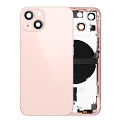 Back Housing Frame with Small Components Pre-Installed for iPhone 13 Mini (NO LOGO) (International) (PINK)