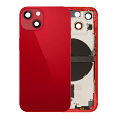 Back Housing Frame with Small Components Pre-Installed for iPhone 13 Mini (NO LOGO) (International) (RED)