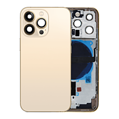 Buy the Back Housing Frame with Small Components Pre-Installed for iPhone 13 Pro NO LOGO US Version GOLD.
