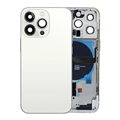 Purchase the Back Housing Frame with Small Components Pre-Installed for iPhone 13 Pro NO LOGO US Version SILVER.
