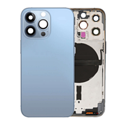 Back Housing Frame with Small Components Pre-Installed for iPhone 13 Pro (NO LOGO) (International) (SIERRA BLUE)