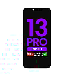 Purchase the LCD Assembly for iPhone 13 Pro Aftermarket Incell QV7 120HZ IC Transfer Eligible.
