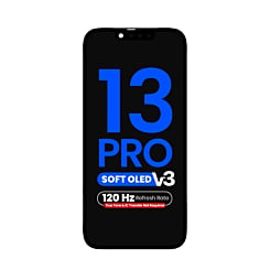 Purchase the OLED Assembly for iPhone 13 Pro True Tone Programming and IC Transfer NOT REQUIRED Aftermarket QV8 V3 Soft 120HZ.
