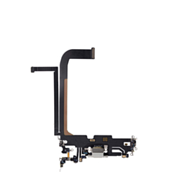 Buy the silver OEM pull charging port flex cable for iPhone 13 Pro Max.

