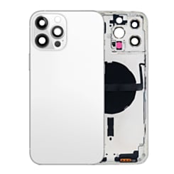 Back Housing Frame with Small Components Pre-Installed for iPhone 13 Pro Max (NO LOGO) (International) (SILVER)