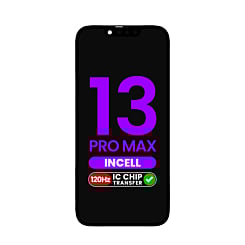 Order the aftermarket Incell QV7 120Hz LCD assembly for iPhone 13 Pro Max, IC transfer eligible.

