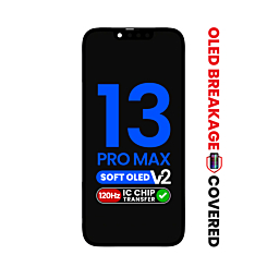 Shop the aftermarket QV8 soft 120Hz OLED assembly for iPhone 13 Pro Max, IC transfer eligible with exclusive OLED breakage warranty.

