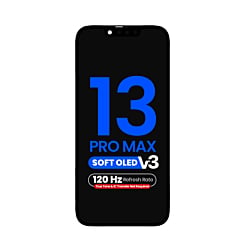 Order the aftermarket QV8 V3 soft 120Hz OLED assembly for iPhone 13 Pro Max, true tone programming and IC transfer not required.

