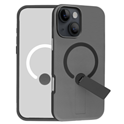 Shockproof Rugger Magnetic Case with Kickstand (BLACK) for iPhone 13 / 14 (Only Ground Shipping)