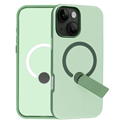 Shockproof Rugger Magnetic Case with Kickstand (GREEN) for iPhone 13 / 14 (Only Ground Shipping)
