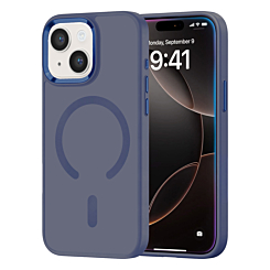 New Magnetic Wireless Charging Case with IC Chip (NAVY BLUE) for iPhone 13 / 14 (Only Ground Shipping)