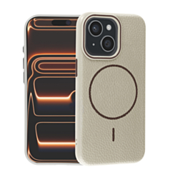 Magnetic Leather Soft Cases (VIVID ROCK) for iPhone 13 / 14 (Only Ground Shipping)