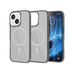 Transparent Magnetic Shockproof Case - GRAY for iPhone 14 (Only Ground Shipping)