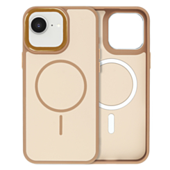 Dual Layer MagSafe Armor Case (BROWN) for iPhone 13 / 14 / 16e / 17e (Only Ground Shipping)
