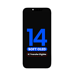 Stock up on the iPhone 14 aftermarket pro soft OLED assembly with IC transfer eligibility.