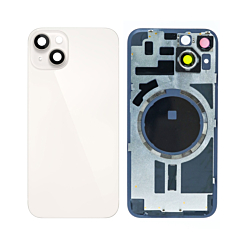 Shop the starlight back glass with frame and MagSafe magnet for iPhone 14, no logo.