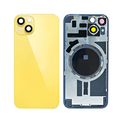 Order the yellow back glass with frame and MagSafe magnet for iPhone 14, no logo.