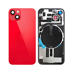 Buy the red back glass with frame, wireless NFC charging flex, and MagSafe magnet for iPhone 14, no logo.
