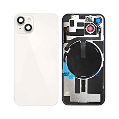 Shop the starlight back glass with frame, wireless NFC charging flex, and MagSafe magnet for iPhone 14, no logo.