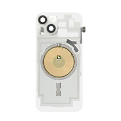 Clear Back Glass with Wireless NFC and MagSafe Magnet for iPhone 14 (NO LOGO) (STARLIGHT)