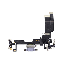 Purchase the deep purple premium charging port flex cable for iPhone 14.