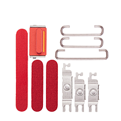 Order the hard buttons for the iPhone 14 or 14 Plus — in Red.
