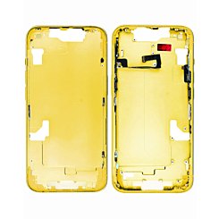 Stock up on the yellow middle frame with small parts for iPhone 14 international version.