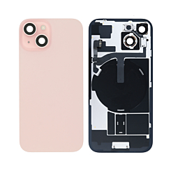 Back Glass with Frame and MagSafe Magnet for iPhone 14 (PINK) (Service Pack)