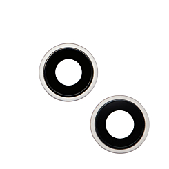 Stock up on the back camera lens with bracket and bezel for the iPhone 14 or 14 Plus — in Starlight.
