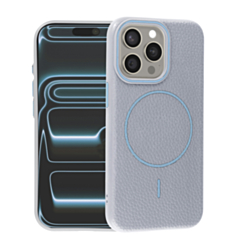 Magnetic Leather Soft Cases (WAYNE BLUE) for iPhone 14 Pro Max (Only Ground Shipping)