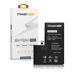 Shop the QMAX Pro Replacement Battery for iPhone 14 Pro Max, 4323 mAh.
