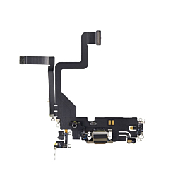 Purchase the charging port flex cable for iPhone 14 Pro in Gold, OEM pull.
