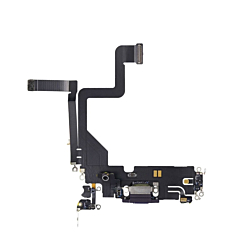 Buy the charging port flex cable for iPhone 14 Pro in Deep Purple, aftermarket.