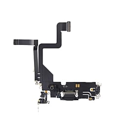 Order the charging port flex cable for iPhone 14 Pro in Space Black, premium quality.