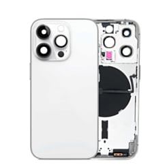 Back Housing Frame with Small Components Pre-Installed for iPhone 14 Pro (NO LOGO) (International) (SILVER)