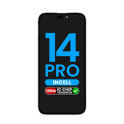 Grab the wholesale deals on the LCD assembly for iPhone 14 Pro with aftermarket Incell QV6, IC transfer eligible.
