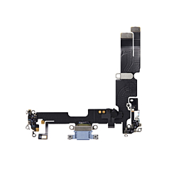 Order the charging port flex cable for the iPhone 14 Plus — in Blue, aftermarket.