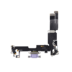 Purchase the charging port flex cable for the iPhone 14 Plus — in Deep Purple, aftermarket.
