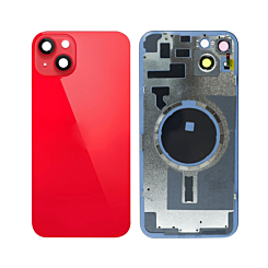 Purchase the back glass with frame and MagSafe magnet for the iPhone 14 Plus — in Red, no logo.