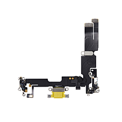 Purchase the charging port flex cable for the iPhone 14 Plus — in Yellow, premium quality.