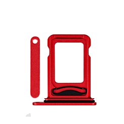 Stock up on the dual SIM card tray for the iPhone 14 or 14 Plus — in Red.