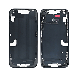 Stock up on the middle frame with small parts for the iPhone 14 Plus — in Black, US version.