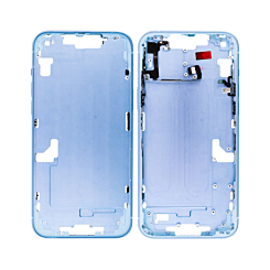 Shop the middle frame with small parts for the iPhone 14 Plus — in Blue, International version.