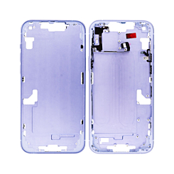 Purchase the middle frame with small parts for the iPhone 14 Plus — in Purple, International version.
