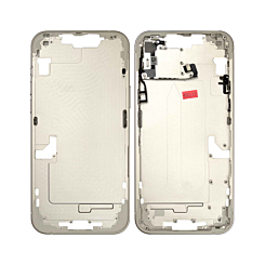 Buy the middle frame with small parts for the iPhone 14 Plus — in Starlight, US version.
