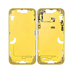 Order the middle frame with small parts for the iPhone 14 Plus — in Yellow, US version.
