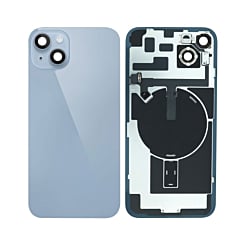 Stock up on the back glass with frame and MagSafe magnet for the iPhone 14 Plus — in Blue, service pack.