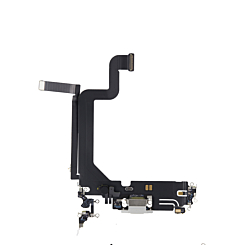 Grab the wholesale deals on the Charging Port Flex Cable for iPhone 14 Pro Max in Silver, aftermarket.
