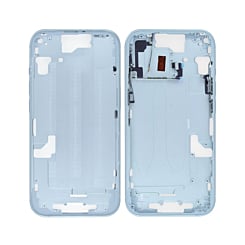 Buy the Middle Frame with Small Parts for iPhone 15 in blue, international version.
