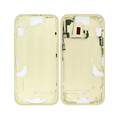 Buy the Middle Frame with Small Parts for iPhone 15 in yellow, international version.

